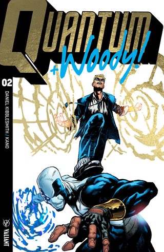 Image: Valiant Comics; Quantum & Woody #2 variant by Geoff Shaw